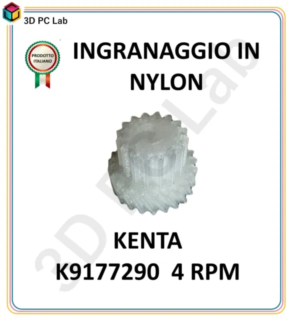 INGRANAGGIO KENTA  RINFORZATO NYLON MOTORIDUTTORE STUFA PELLET K9177290 4 rpm