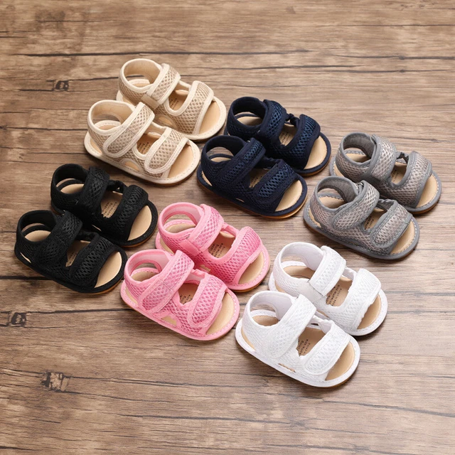 Sandali estivi neonati bambini moda suola morbida scarpe da passeggio neonato Regno Unito