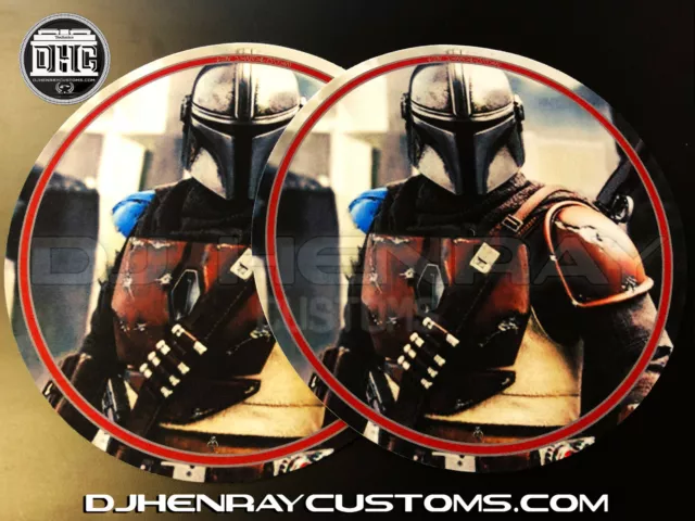 Mandalorian Dj Slipmats (pair) sl1200mk2 mk5 m3d m5g Technics or any turntable