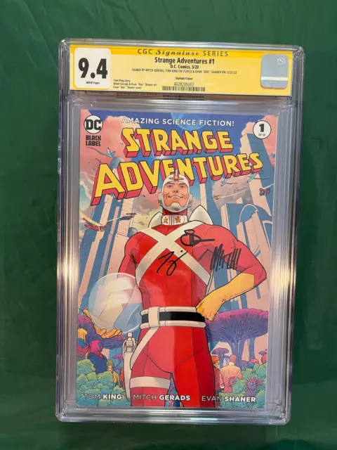 Strange Adventures #1 CGC 9.4 Variant Cover SS Signed X3 King Shaner and Gerads!
