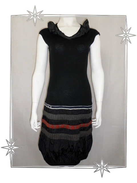 Robe Tunique Chasuble L33 Noire Multi-matériaux - Taille 2 (38/40) - Occasion Très Bon état