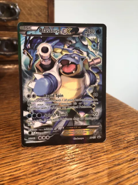 Pokemon Card XY Black Star Promo Blastoise EX Full Art Rare Holo Pokemon Card-HP