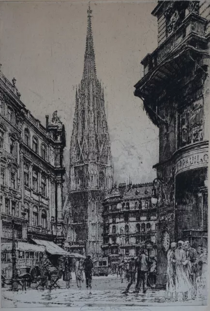 Wien St Stephan vom Graben Luigi Kasimir 1881