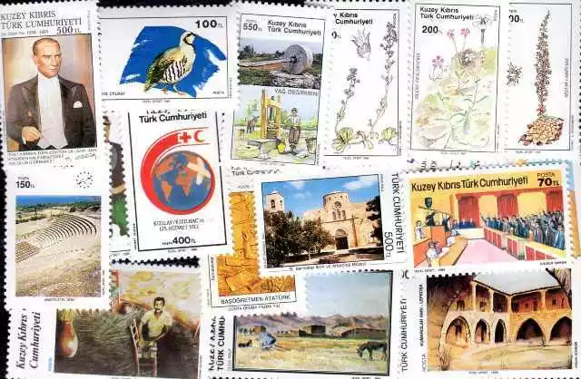 CHYPRE TURC - CYPRUS TURK collections de 25 à 200 timbres différents