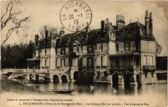 CPA AK RICQEUBOURG by RESSONS-sur-MATZ Chateau. Park View (423241)
