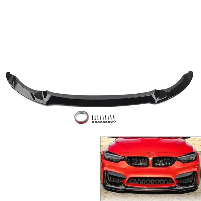 CS Style Front Lip Splitter Golss Black For BMW F80 M3 F82 F83 M4 2015-2020 US