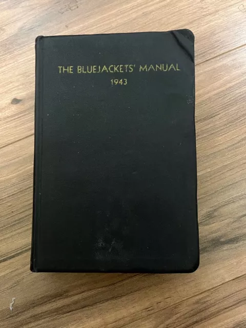 Vintage WW ll  1943 The Bluejackets Manual United States Navy USN Military