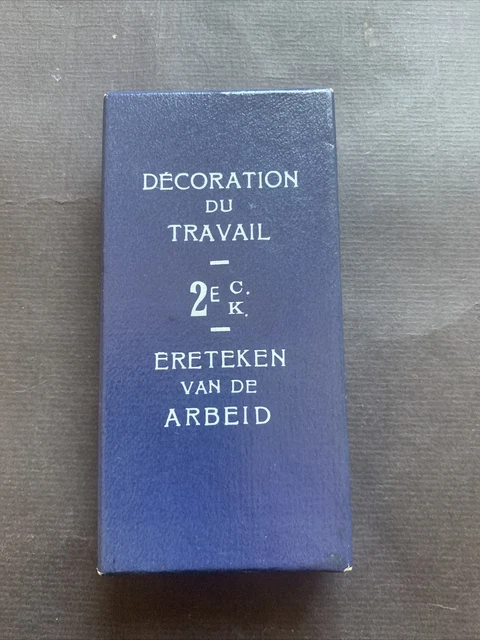 Etui  Belgien Verdienstorden für Arbeiter 2. Klasse Etui (c145)