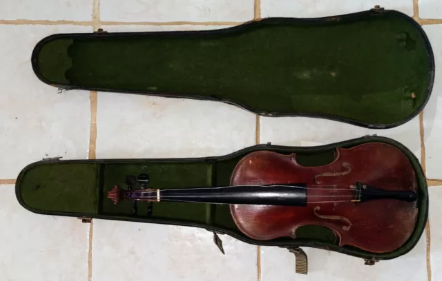 Violon Ancien 4/4  Strad Replica de W.Naessens XIXeme 370mm  (à restaurer)