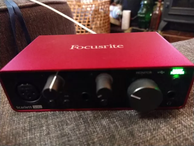 Used Focusrite Scarlett Solo (3rd Gen) USB-C Audio Interface ONLY - Fully Funct.