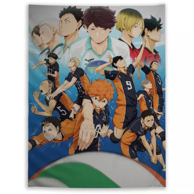 Haikyuu!! Wandteppich Kunst Wandbehang Bettdecke Poster