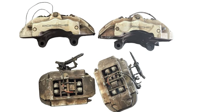 04-10 Posrche 18Z Brembo Front Rear Brake Calipers 6 Piston Vw Touareg Audi Set