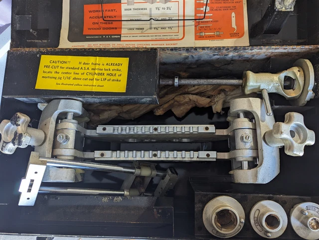 Corbin Speed-Align Lock Mortiser KT7 in Case and instructions