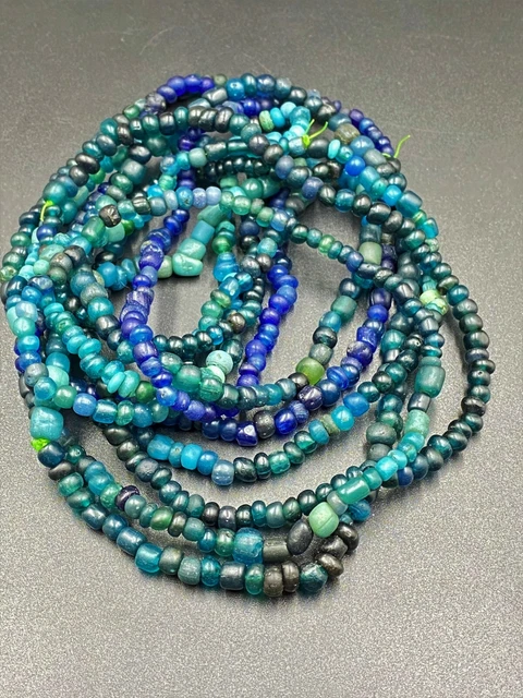 Old Ancient Antique Glass Beads From Ancient Pyu culture period  from Burma 12