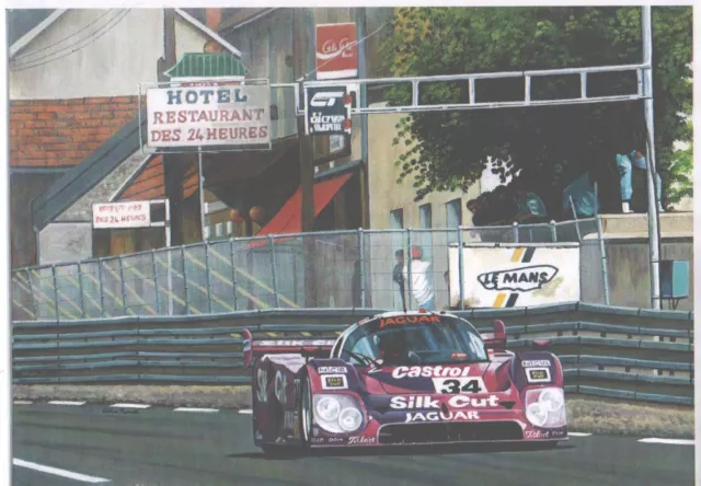 Silk Cut Jaguar  XJR-12, Le Mans 1991 art print