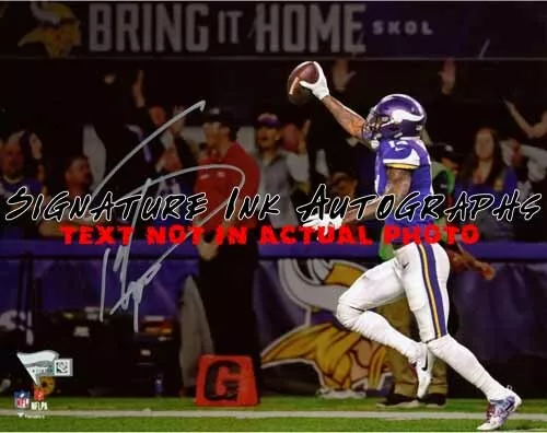 Stefon Diggs Vikings Signed 8 x 10 Minnesota Miracle Touchdown Photo reprint