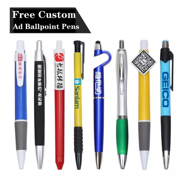 Bulk 100x Beadable Pen Bead Pen Ballpoint Pens DIY Making Gift Office  Supplies