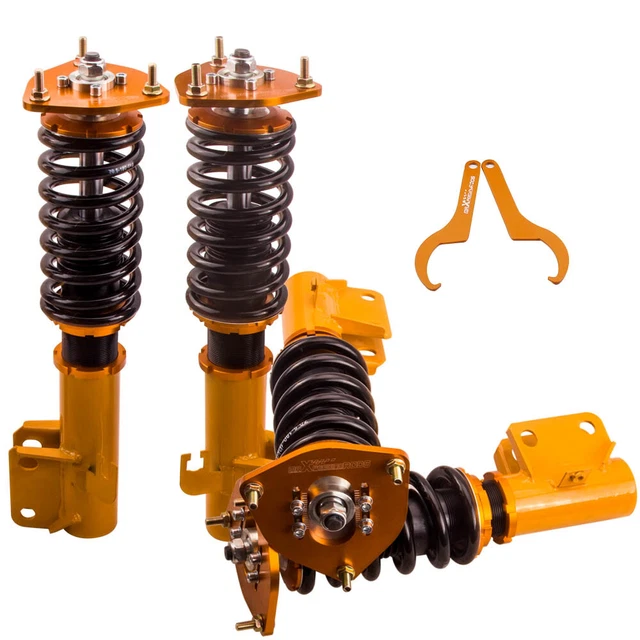 MaXpeedingrods Coilover Spring Struts + Camber Plates For Subaru Impreza WRX GC8