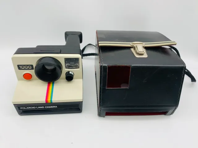 Polaroid Land Camera 1000 mit Tragetasche Original Vintage Kult