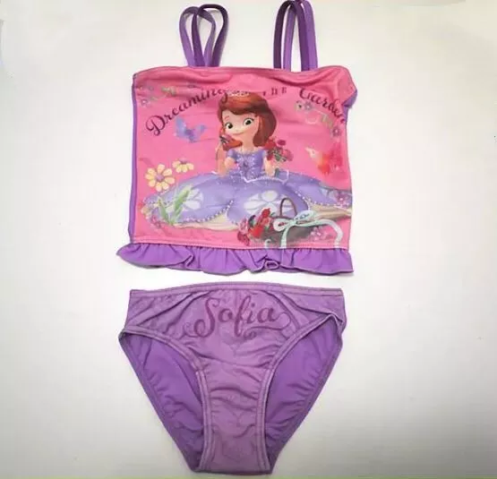 Disney Sofia The First Kids Toddler Girls Swimwear Swimsuit Swimmer Bathers Togs