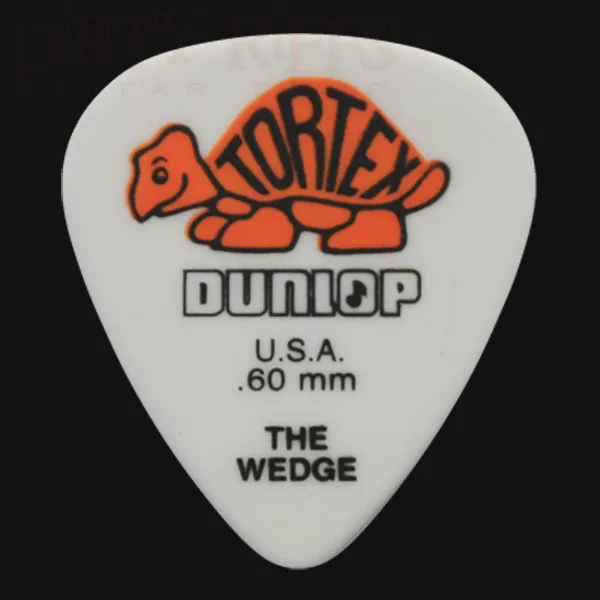 Dunlop Tortex Wedge Guitar Picks Plectrums 0.60mm Orange - 6 10 12 20 24 or 36