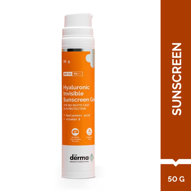 The Derma Co. Hyaluronic Invisible Sunscreen With Hyaluronic Acid 50gm..