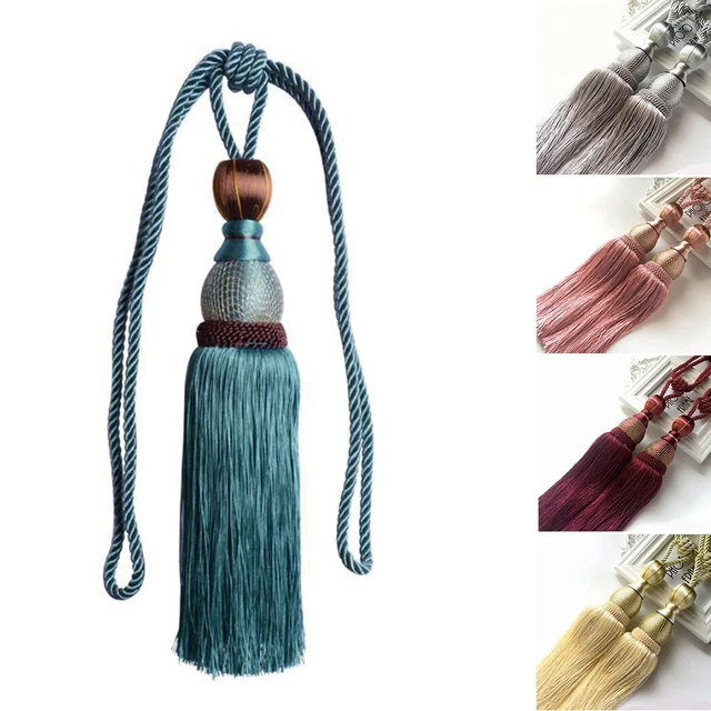 2pcs Large Tie Backs Ball Tassel Curtain Rope Tieback Single Pair HoldBacks