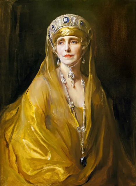 oil painting handpainted on canvas "Queen Marie of Romania"