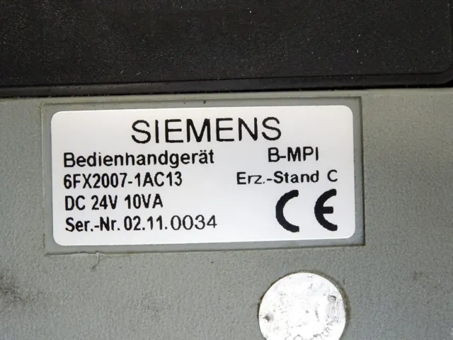 Siemens Utiliser un Appareil Tenu A la Main B-Mpi 6FX2007-1AC13 E : C 5