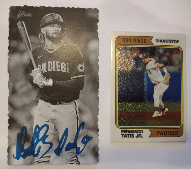 2023 TOPPS HERITAGE Fernando Tatis Jr Deckle Edge BoxTopper White