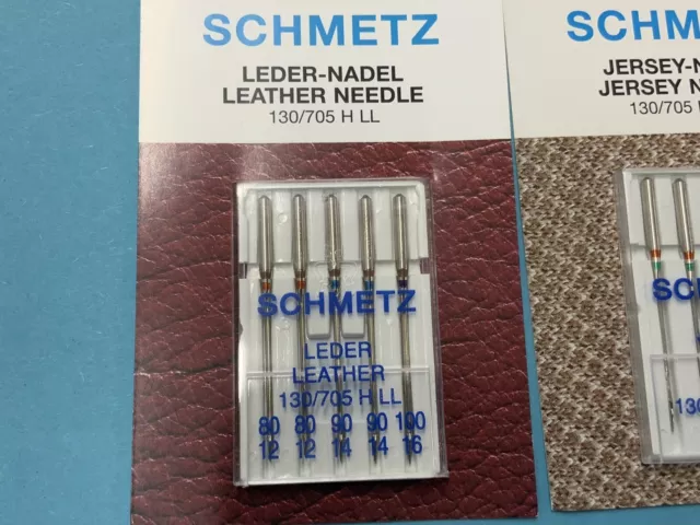 20 Schmetz Nadel- Nähmaschinen Nadelfür Elastische Stoffe, Jersey, Microtex 2