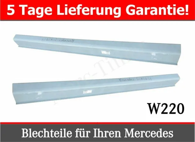 Mercedes W220 S-Klasse 98-05 Schweller Paar Reparaturblech Set Links Rechts
