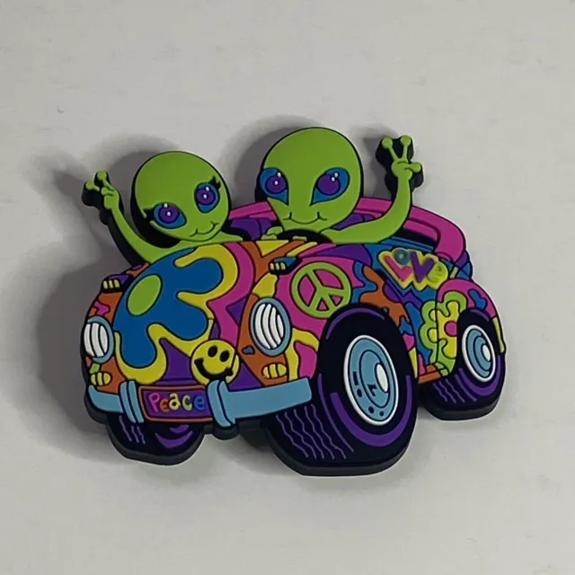 Lisa Frank Crocs JIBBITZ Colorful Aliens Zoomer & Zorbit Shoe Charm NEW