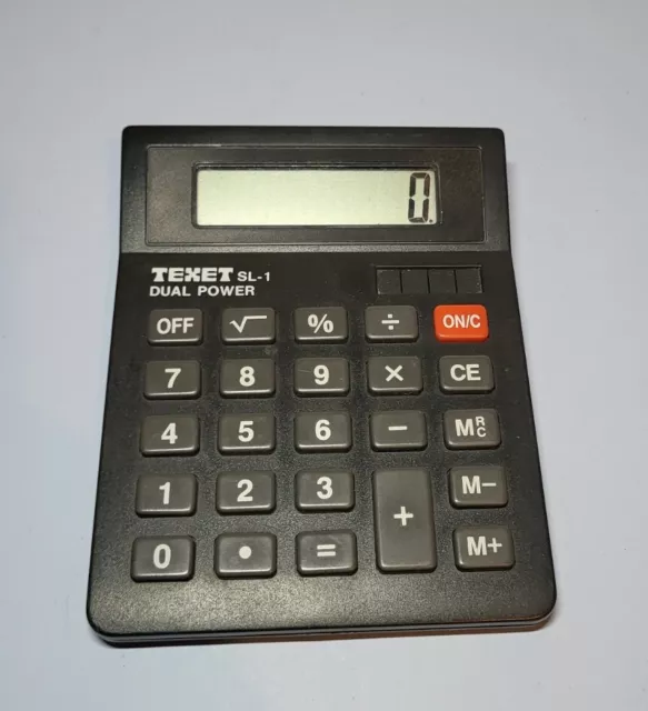 Texet SL-1 Solar Dual Power Calculator Collectable