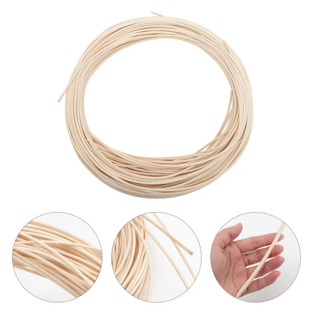 1 mueble con ruedas tejido ratán natural ratán hágalo usted mismo cesta de silla material