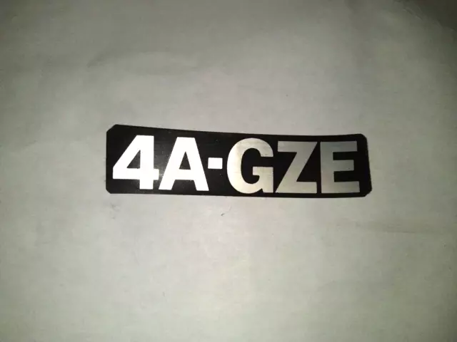 Toyota Factory Timing Cover Nameplate Emblem Decal 11291-16050 New 4A-Gze