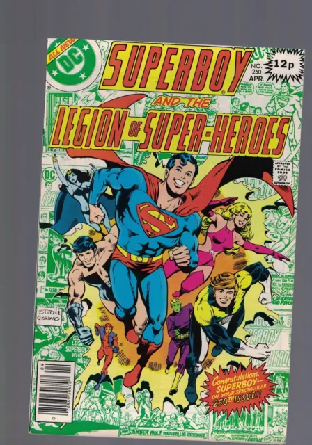 DC Comics Superboy starring the legion of super-heroes No 250 April 1979