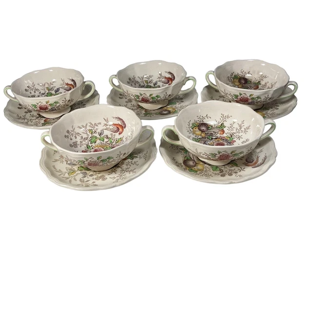 Set 4 Ciotole Per Zuppa E Pasta In Porcellana Bianca, 21,5 Cm, 150 Ml, Bordo In Paglia, Impilabili, Per Ristoranti E Casa
