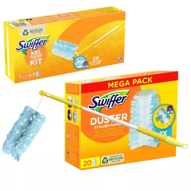 Swiffer Duster Aimant à Poussière XXL Kit Démarrage Avec 1 Bâton + 22 Seviette