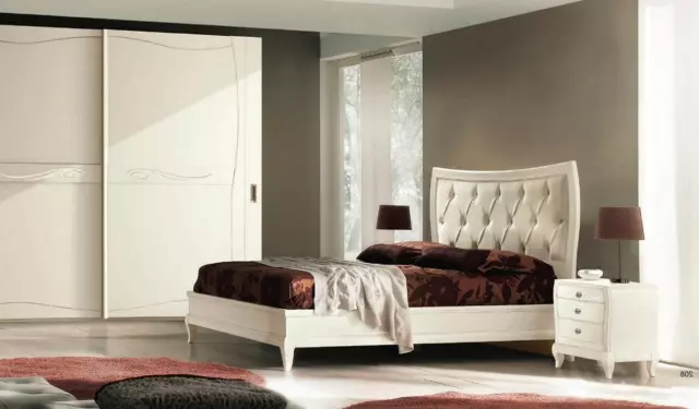 Chambre à Coucher Lit Table de Chevet Lits Double Ensemble Châlit Lits Set
