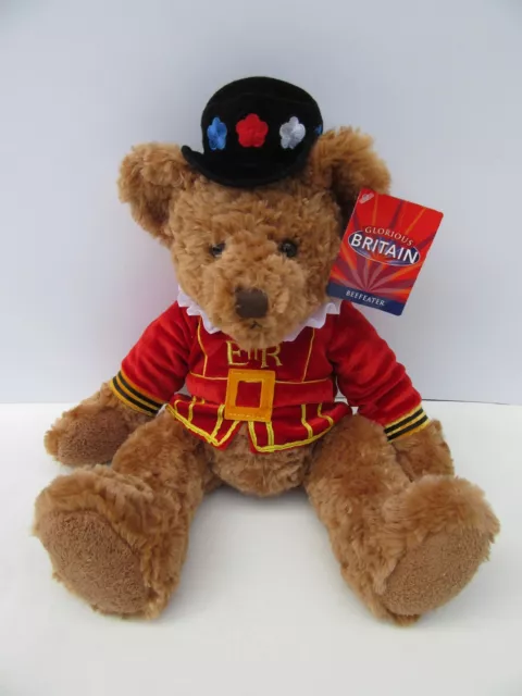 Glorious Britain Beefeater Archie Bear 15" Plush Stuffed Royal Guard Coat NWT