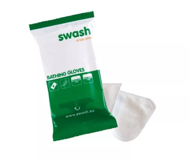 40x Swash® Gold Gloves feuchte Einmal Waschhandschuhe einweg Einmalwaschlappen