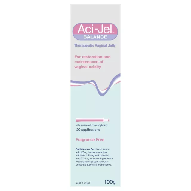 Aci-Jel Acijel Balance with Applicator restoring vaginal pH Bacterial Vaginosis 2