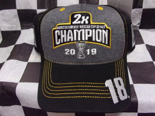 Kyle Busch 2019 Cfs #18 Monster Energy Serie 2X Champion Multi Trofeo Cappello