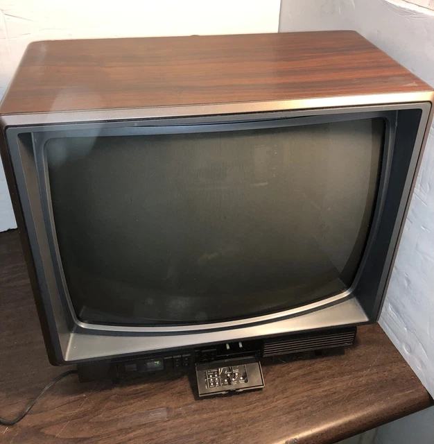 VINTAGE ZENITH SPACE Command Color Television 19in TV Tested To Power