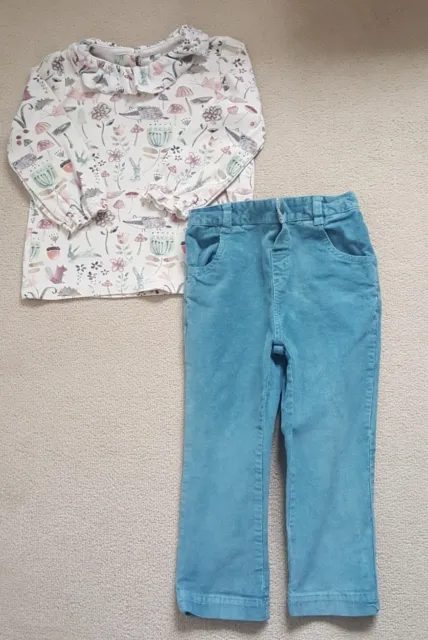 Next girls top & JoJo trousers outfit age 2-3 years