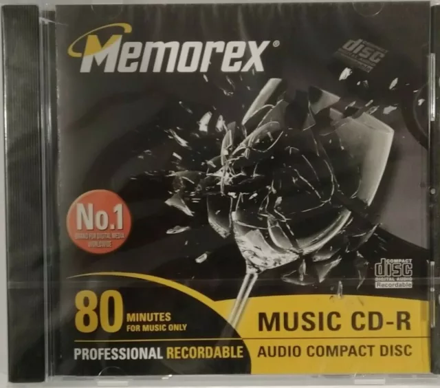 Memorex CD-R80 - Professional CD-R Audio / Music CDR Blank Recordable Disc NEW