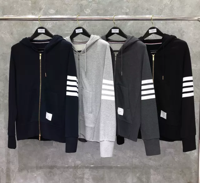 Thom Browne Women's Sweatshirt Couple Hoodie Jacket