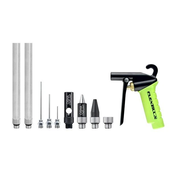 Kit de pistola de soplado Flexzilla X1 ZillaGreen (10 piezas)