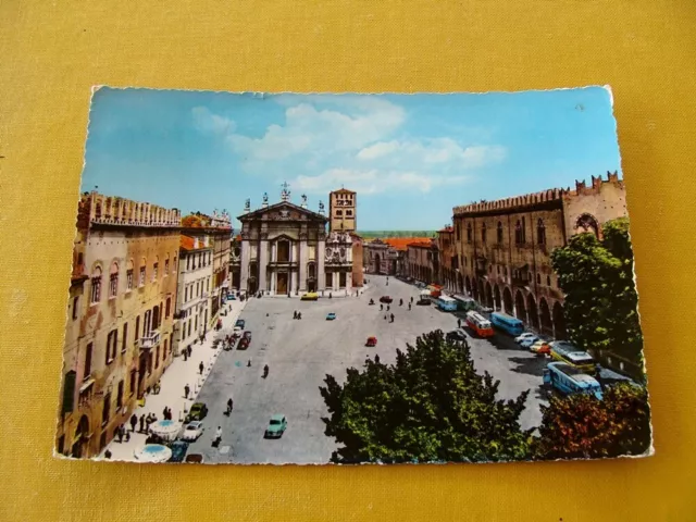 (FG.A45) MANTOVA - PIAZZA SORDELLO auto cars bus corriera (vg 1963, ed. Pelloni)